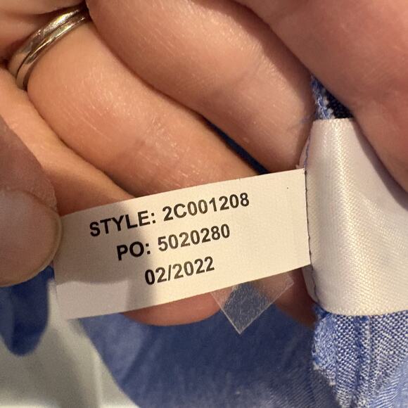 Vineyard Vines Tunic Dress Womens Extra Small Blue Cotton Linen Pintuck Boho XS - Picture 11 of 12